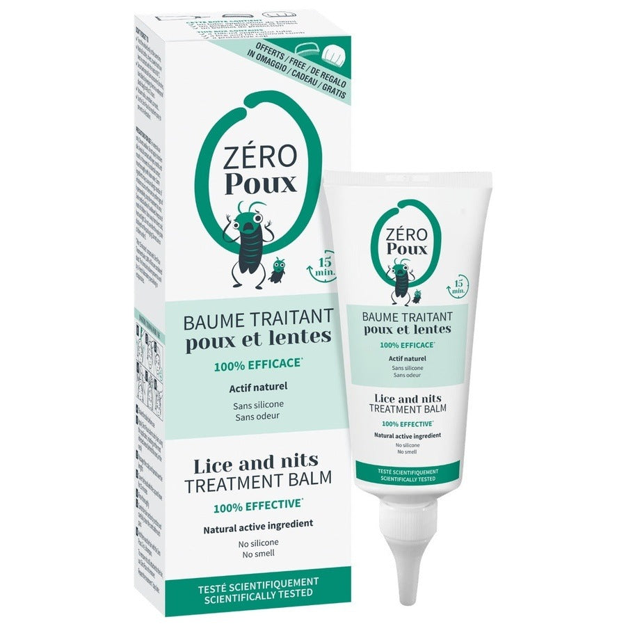 Baume traitant anti-poux - 100ML peigne et charlotte offerts Zéro Poux