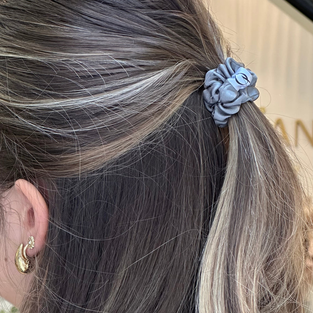 Set of 4 silk scrunchies "OCEANE AVAKIAN"