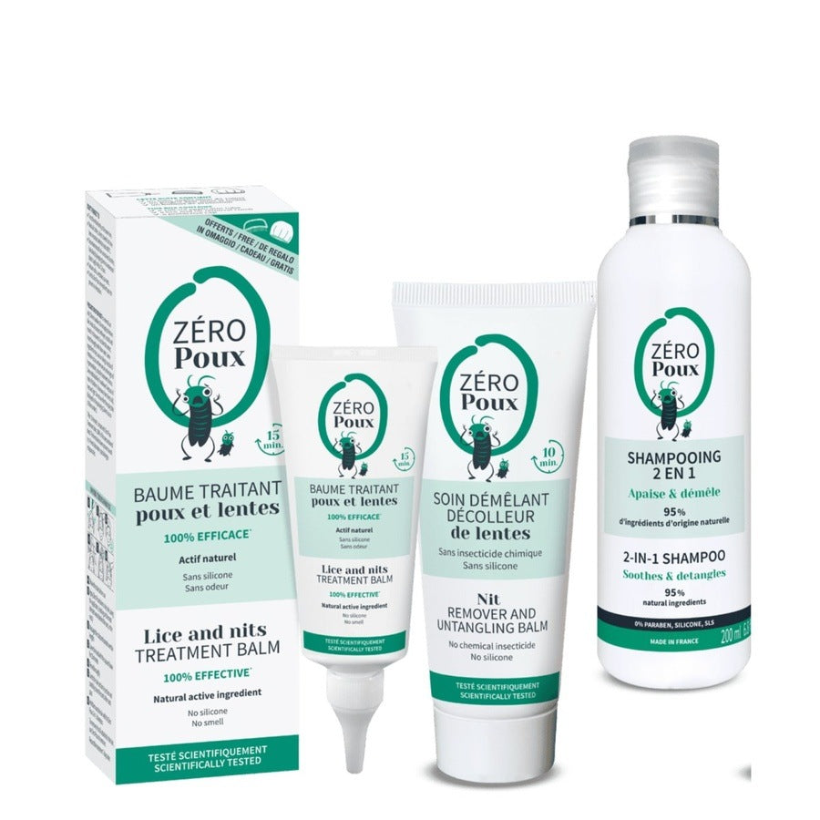 Routine Zéro Poux peigne et charlotte offerts Zéro Poux