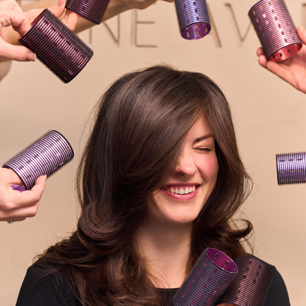 Rouleaux à brushing et pinces de maintien - Avec trousse de transport