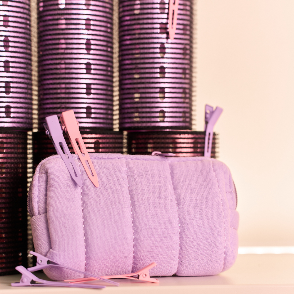 Rouleaux à brushing et pinces de maintien - Avec trousse de transport