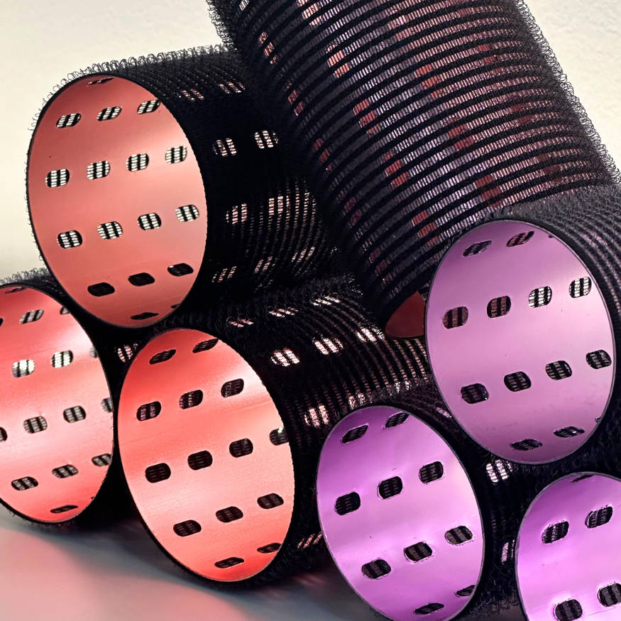 Rouleaux à brushing et pinces de maintien - Avec trousse de transport