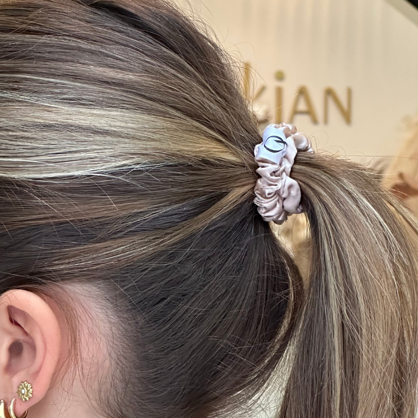 Lot de 4 chouchous en soie "OCEANE AVAKIAN"